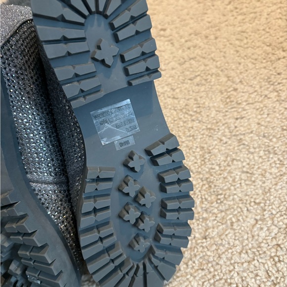 Jessica Simpson Black Ankle Booties with Embellished Heel - Picture 5 of 6